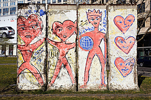 柏林,墙壁,残留,德国,欧洲