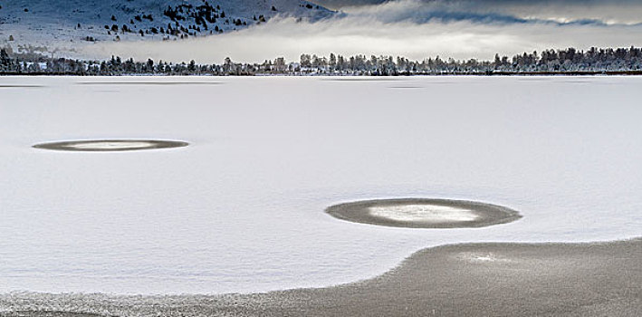 冬天,湖,凯恩戈姆国家公园