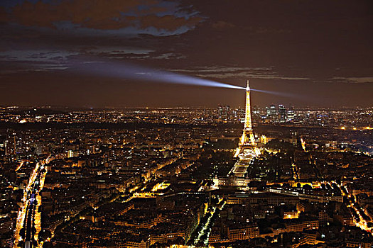 巴黎埃菲尔铁塔夜景