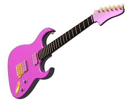 粉色,电吉他