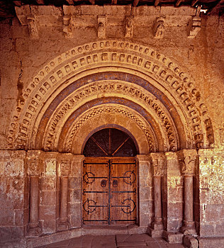 中世纪,罗马式,教堂,亚松森,布尔戈斯,西班牙