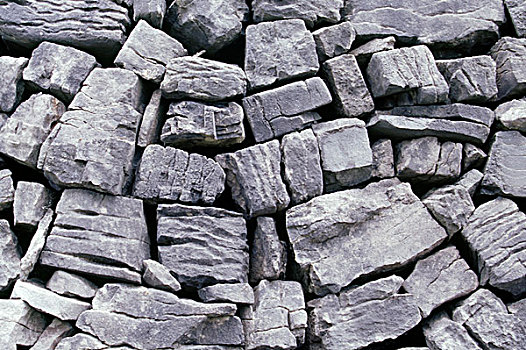 石灰石,干燥,石墙,阿伦群岛,岛屿