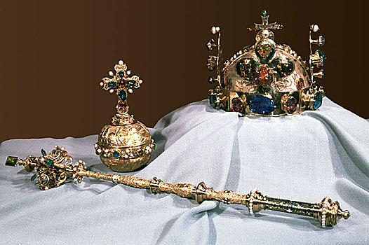 瓦兹拉夫,皇冠,皇家,球体,权杖