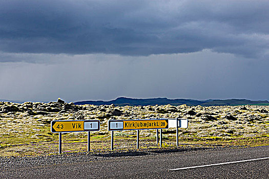 交通标志,环路,冰岛