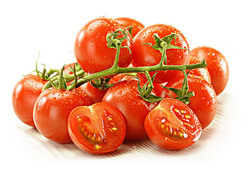 新鲜,生食,西红柿,隔绝,白色背景