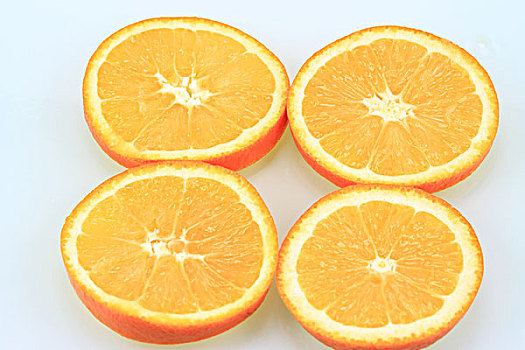 水果,橙子片,特写