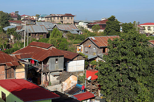 城市,卡劳,缅甸