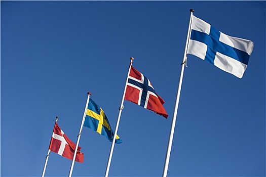 斯堪的纳维亚,旗帜