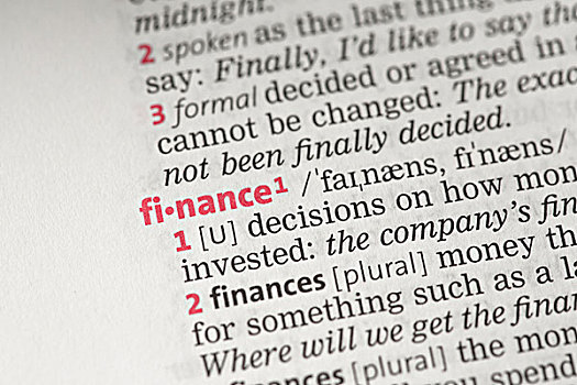 金融,定义,字典