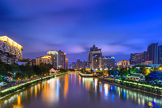 成都,合江亭,九眼廊桥,安顺廊桥,夜景风光,中国画,夜景,风光,成都夜景,成都合江亭,慢门夜景,倒影,城市风光,城市夜景,慢门摄影,慢门,湖泊,河流,城市夜景风光