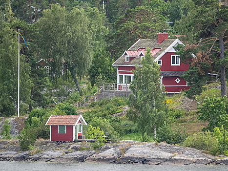 斯德哥尔摩,群岛,瑞典,海岸