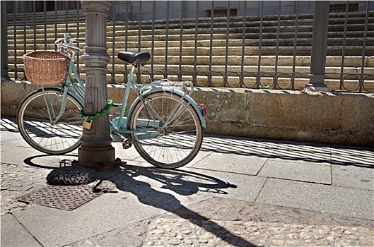 女人,自行车,萨拉曼卡,街道