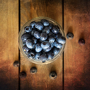 蓝莓,乡村,老,木质背景,纹理