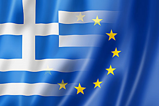 希腊,欧洲,旗帜,插画