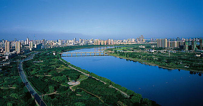 辽宁沈阳浑河工农桥,罗士圈公园