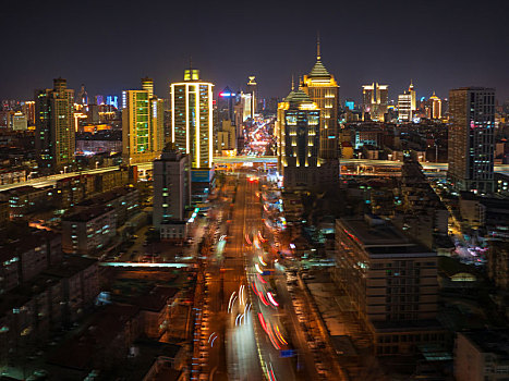 济南趵突泉泉城广场夜景