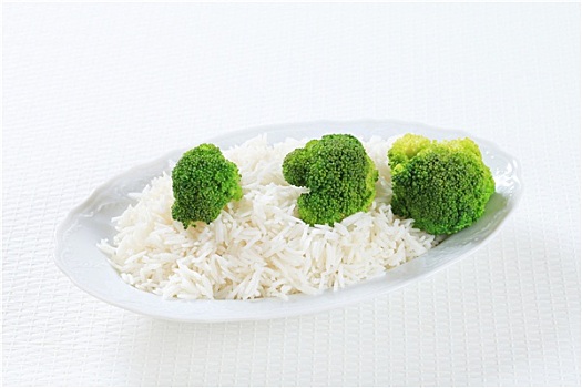 米饭,花椰菜