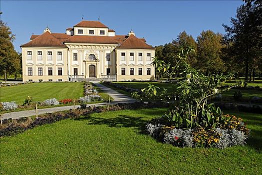 宫殿,靠近,施莱斯海姆宫,慕尼黑,巴伐利亚,德国