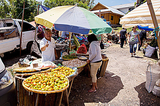 传统,市场,水果,城市
