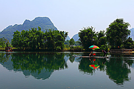 阳朔遇龙河