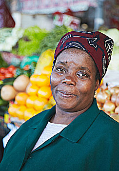 果蔬,摊贩,城市,市场,马普托,莫桑比克