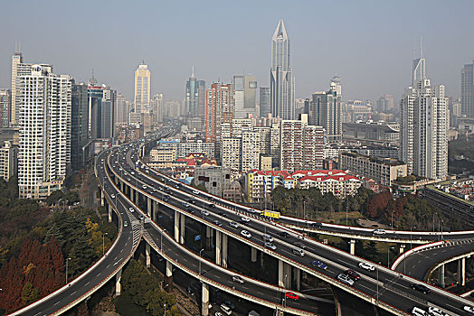 上海城市交通全景