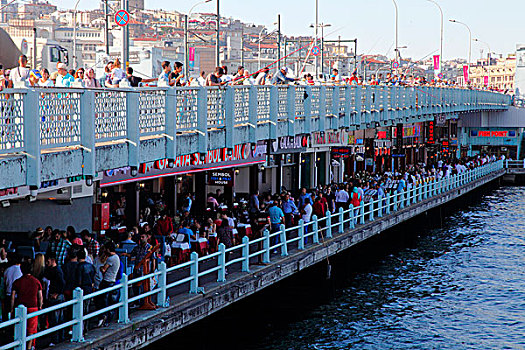 土耳其,伊斯坦布尔,加拉达塔,桥