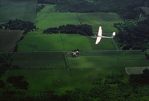 滑翔机,渥太华河,山谷,安大略省,加拿大
