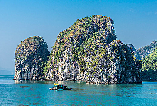 越南,下龙湾,小船,世界遗产
