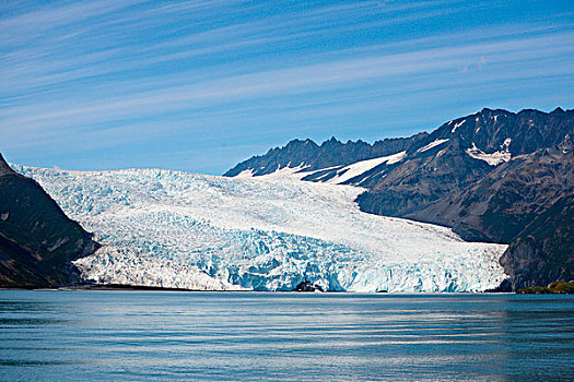 漂亮,冰河,峡湾,国家公园,阿拉斯加,大幅,尺寸
