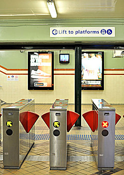 车票,控制,屏障,地铁,车站,北方,悉尼,新南威尔士,澳大利亚