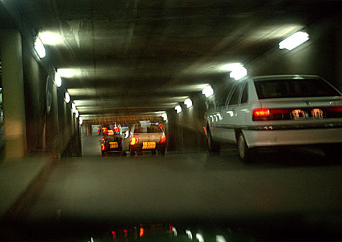 汽车,室内,隧道
