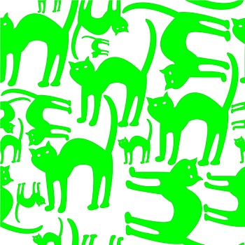 绿色,猫,图案,隔绝,白色背景,背景