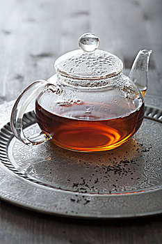 茶,玻璃茶壶