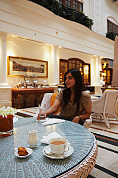 下午茶,皇家,酒店,德里,印度