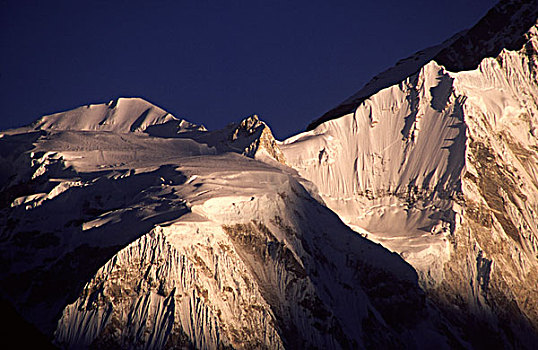 日出,喜马拉雅山,国家公园,尼泊尔