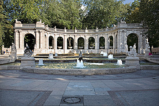 童话,喷泉,公园,柏林,德国,欧洲