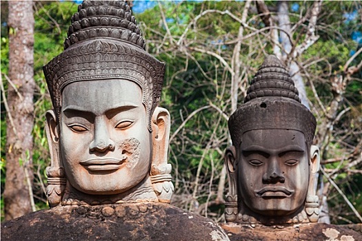 脸,吴哥窟,柬埔寨