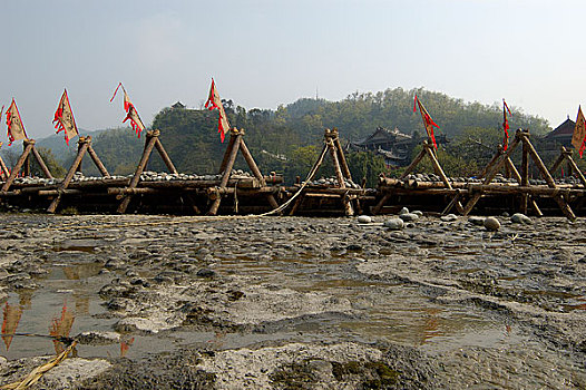中国非物质文化遗产-都江堰放水节,杩槎的外形