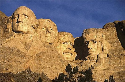 拉什莫尔山国家纪念公园,雕塑,石头,肖像,总统山,南达科他,北美,美国