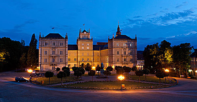 城堡,宫殿,公园,烤面包,上弗兰科尼亚,弗兰克尼亚,巴伐利亚,德国,欧洲