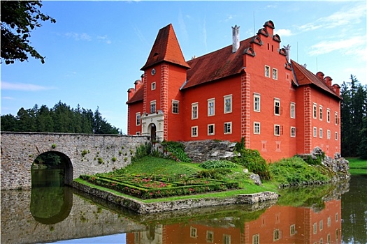 捷克共和国,红色,城堡