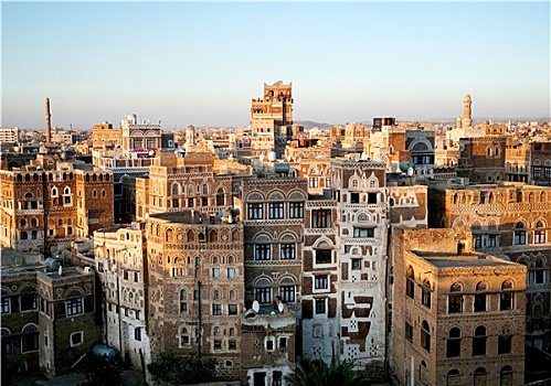 传统建筑,萨那,也门
