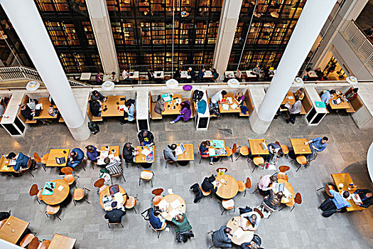 英格兰,伦敦,大英图书馆,咖啡,桌子