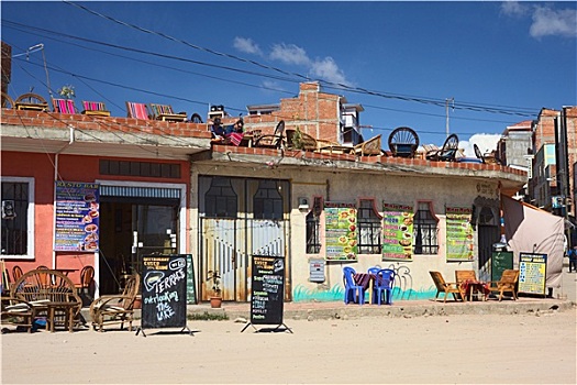 餐馆,科帕卡巴纳,提提卡卡湖,玻利维亚