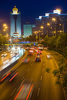 北京金融区夜景