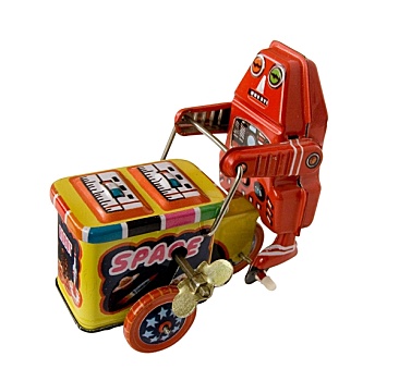 三轮车夫,机器人,玩具