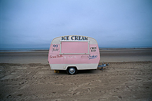 粉色,销售,冰,海滩,布莱克浦,兰开夏郡,英国