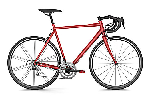 红色,运动,自行车,隔绝