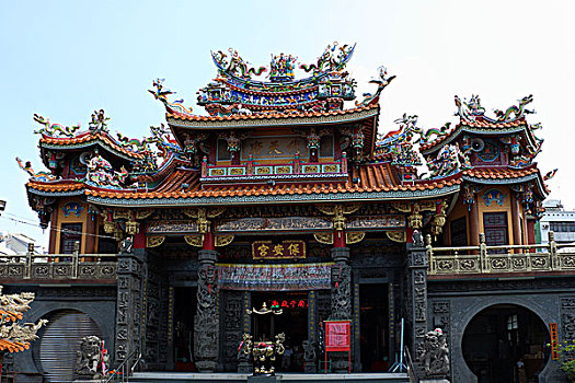 台湾鹿港小镇寺庙古迹